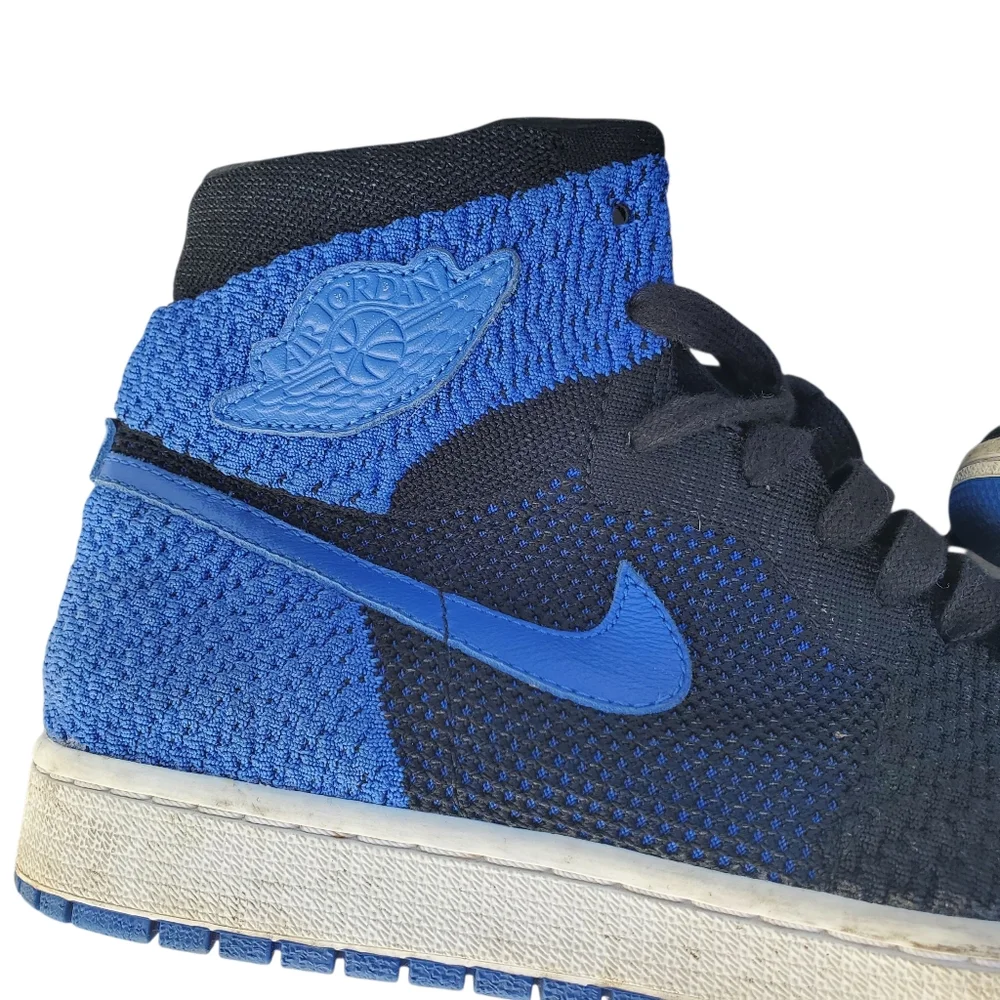 Jordan 1 Retro High Flyknit Royal Mens 11.5 Sneakers Streetwear Basketball